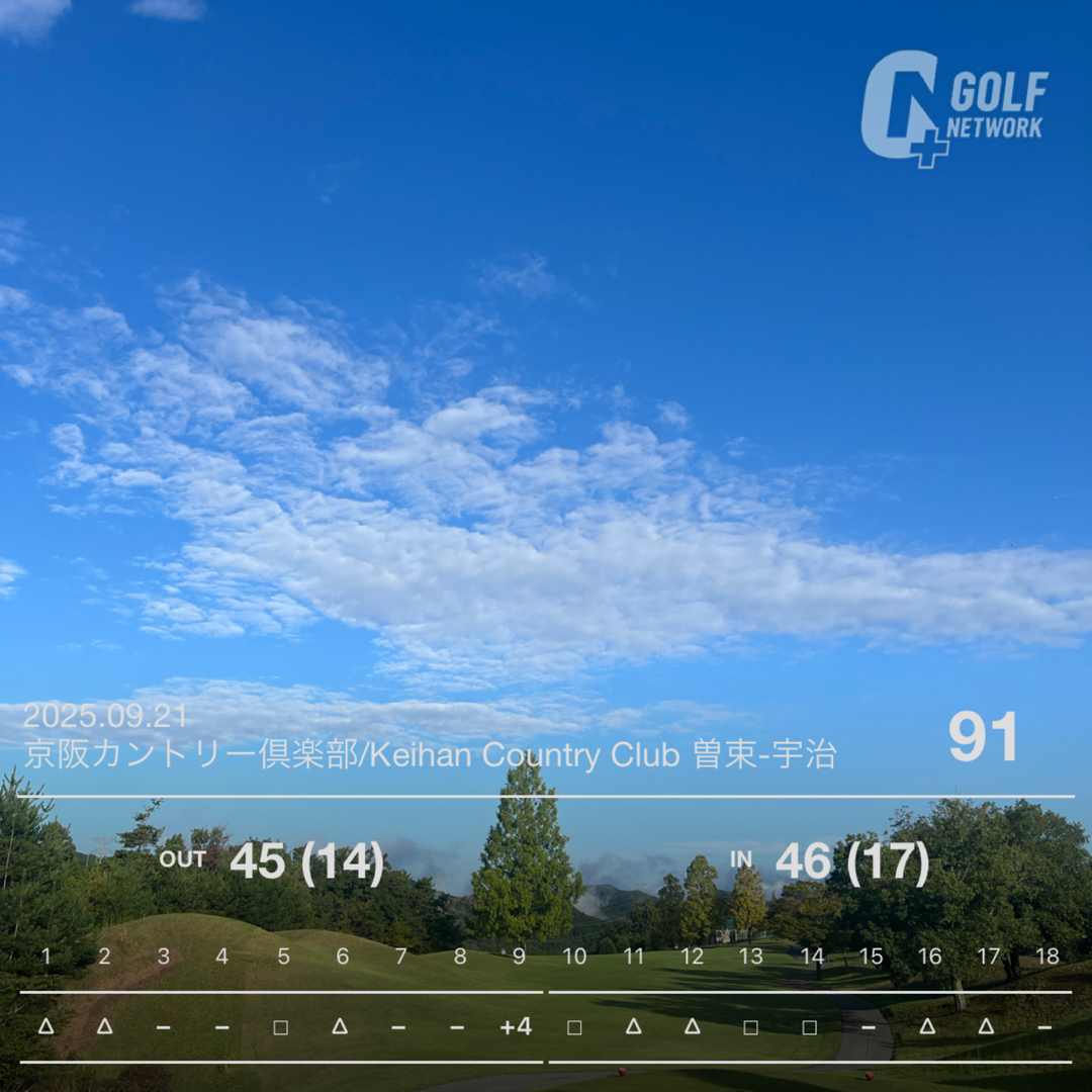 京阪カントリークラブ滋賀ラウンド記（宇治・曽束コース）#98